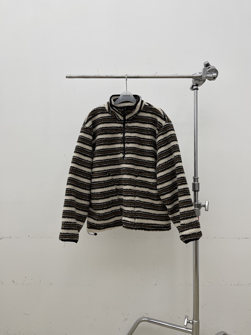 ATMOSPHERE東大門㊣直郵女裝新款時尚職業推薦真品衛衣條紋ATMOSPHERE/BLING衛衣圖色1棕