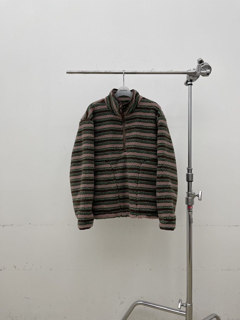 ATMOSPHERE東大門㊣直郵女裝新款時尚職業推薦真品衛衣條紋ATMOSPHERE/BLING衛衣圖色2粉