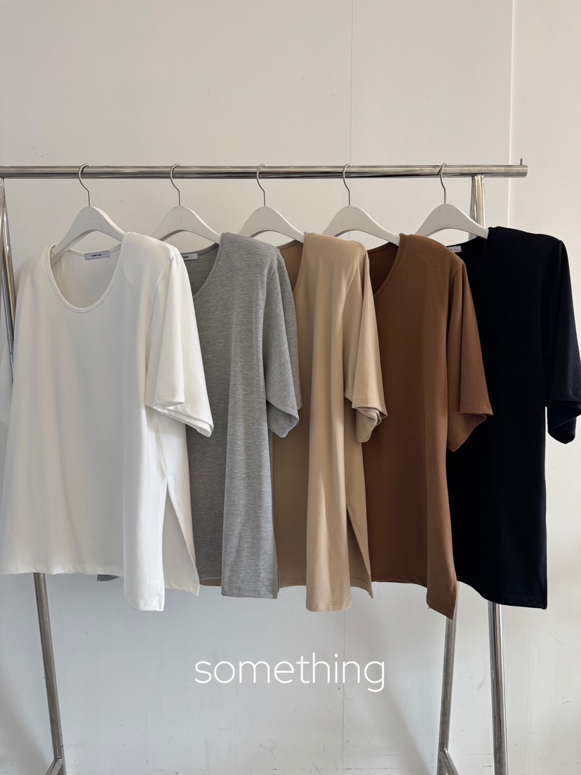 SOMETHING-L/FANCY東大門㊣代購女裝新品熱賣人氣時尚T恤SOMETHING-L/FANCYT恤