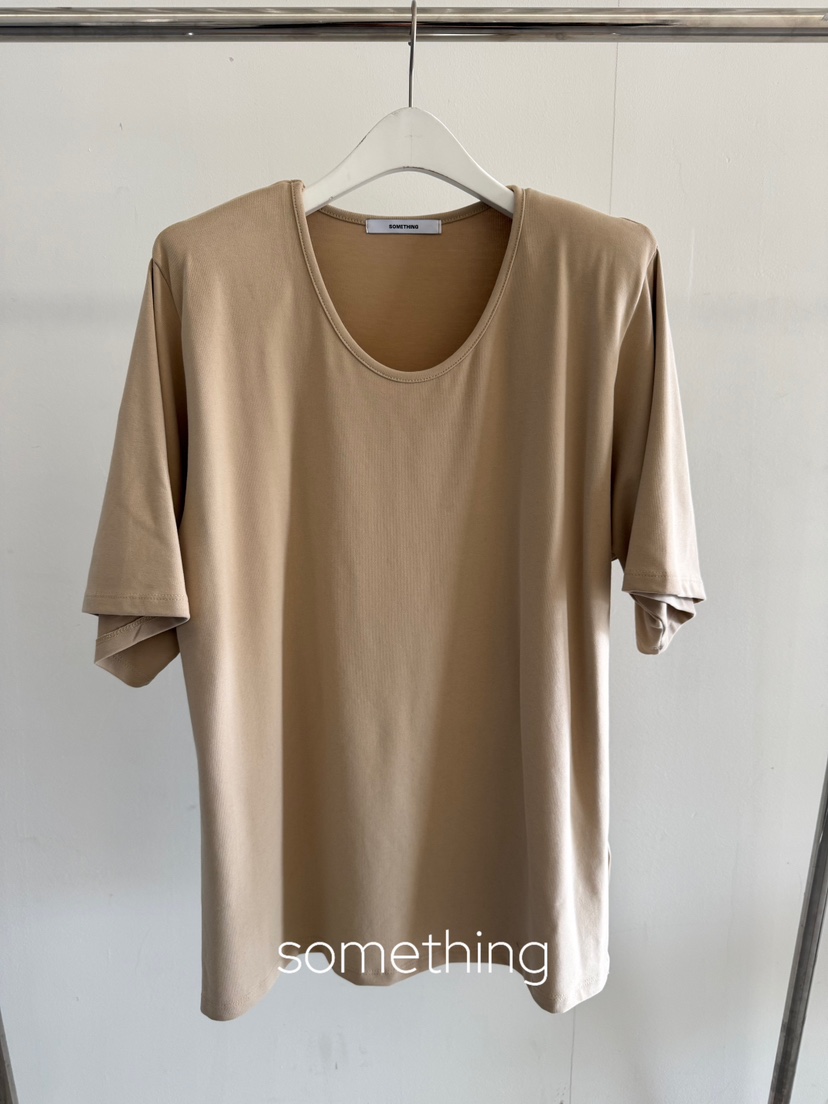 SOMETHING-L/FANCY東大門㊣代購女裝新品熱賣人氣時尚T恤SOMETHING-L/FANCYT恤圖色2