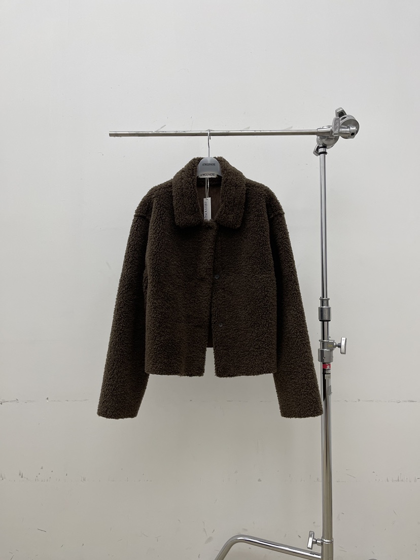 ATMOSPHERE韓國代購㊣女裝新品人氣熱賣推薦時尚休閑真品夾克ATMOSPHERE/BLING夾克圖色2棕