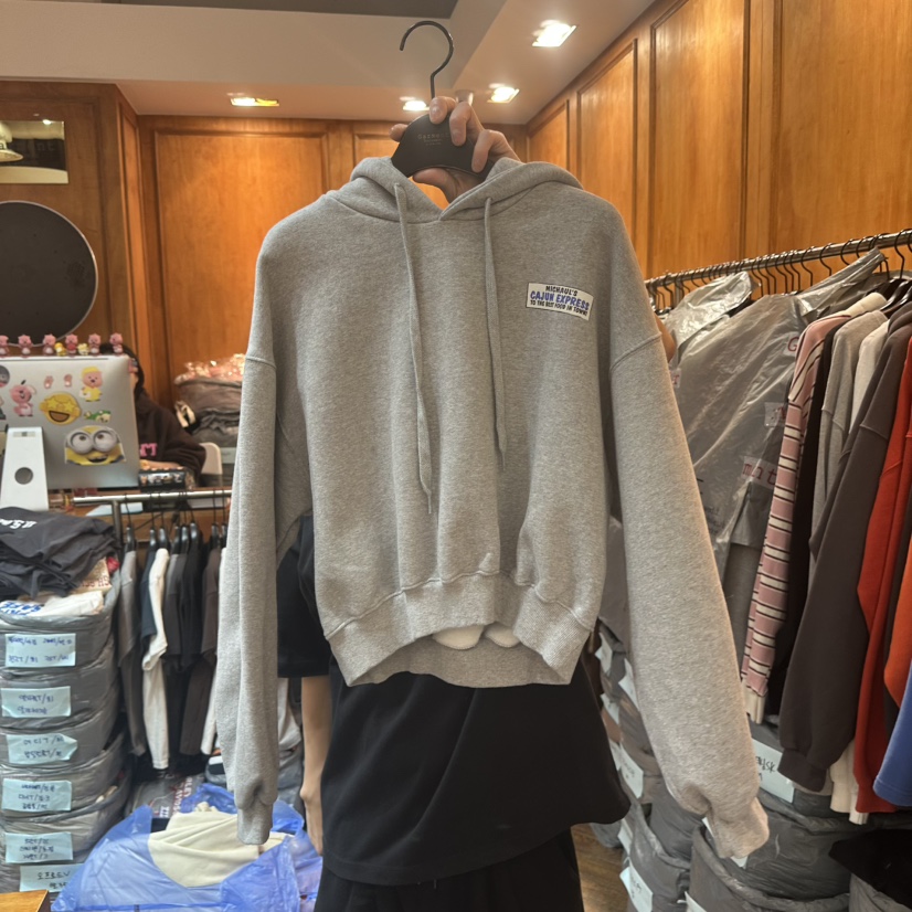 GARMENT-P東大門㊣直郵女裝新品時尚真品休閑25秋冬衛衣加絨GARMENT衛衣圖色2