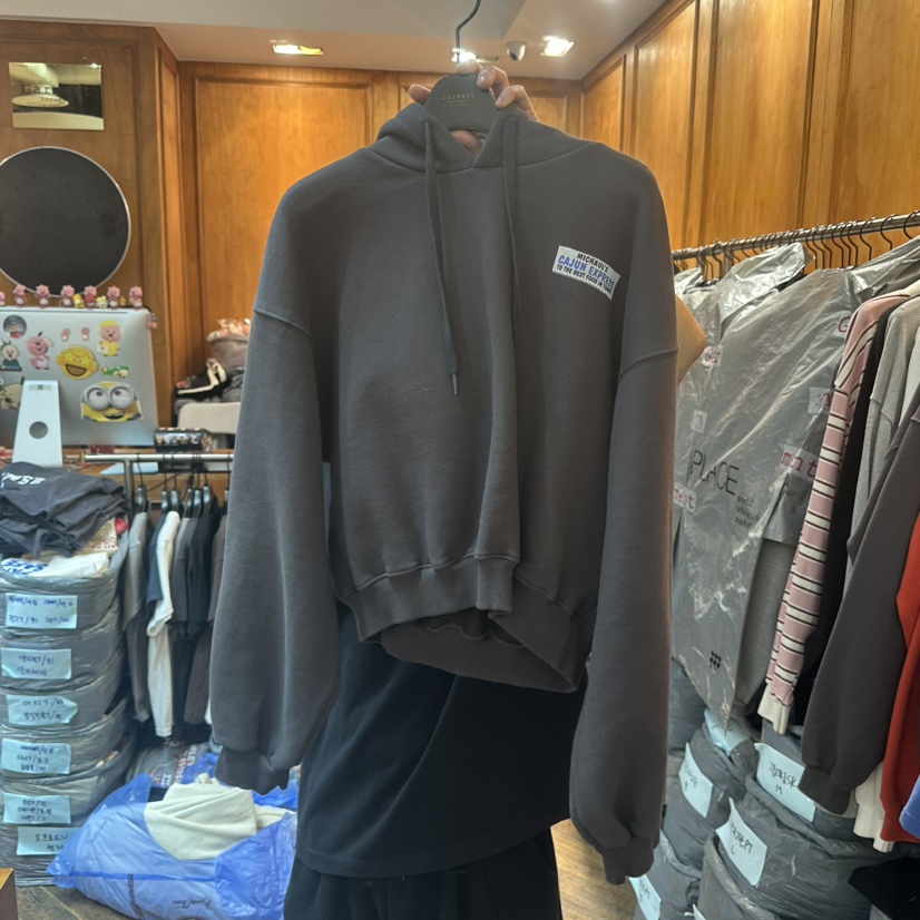 GARMENT-P東大門㊣直郵女裝新品時尚真品休閑25秋冬衛衣加絨GARMENT衛衣圖色3