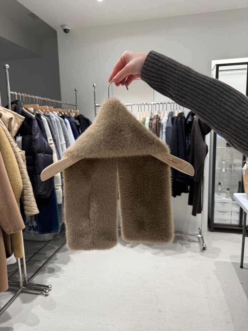 THE BRUNCH東大門㊣實拍女裝新款真品25秋冬圍巾披肩貂皮圍巾THE BRUNCH圍巾/披肩