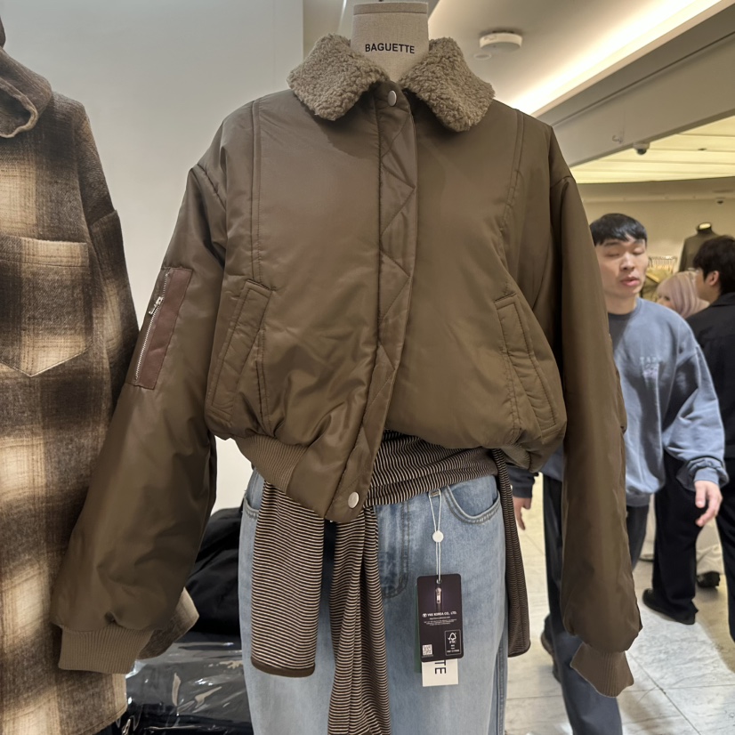 BAGUETTE-P東大門㊣直郵女士新款真品熱賣職業時尚短款棉服BAGUETTE-P短款棉服圖色1