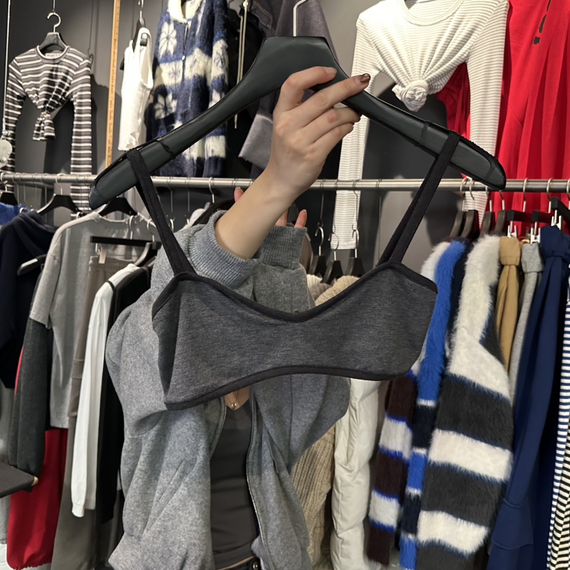 ELF-L東大門㊣實拍女裝新品25秋冬職業人氣休閑熱賣吊帶背心PROJECT ELF/ELF-L吊帶/背心圖色2墨色