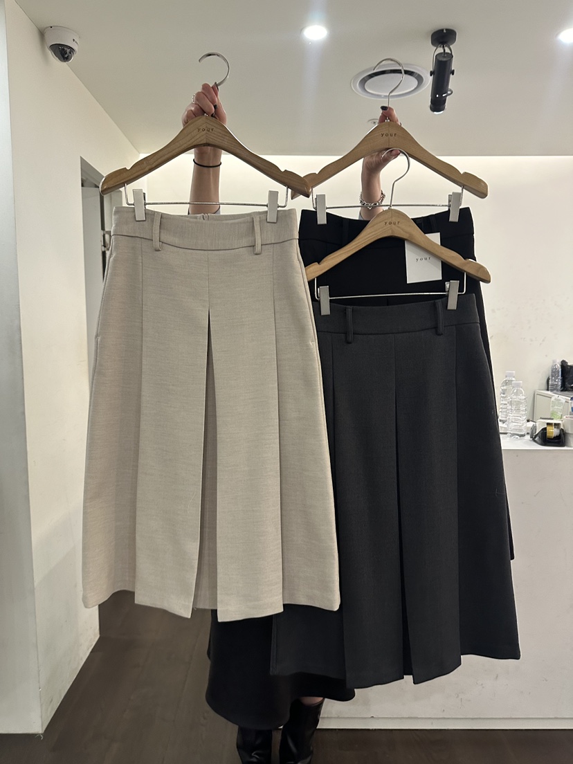 YOUR-P東大門㊣實拍女裝新款休閑推薦職業熱賣人氣長裙褶皺YOUR-P長裙