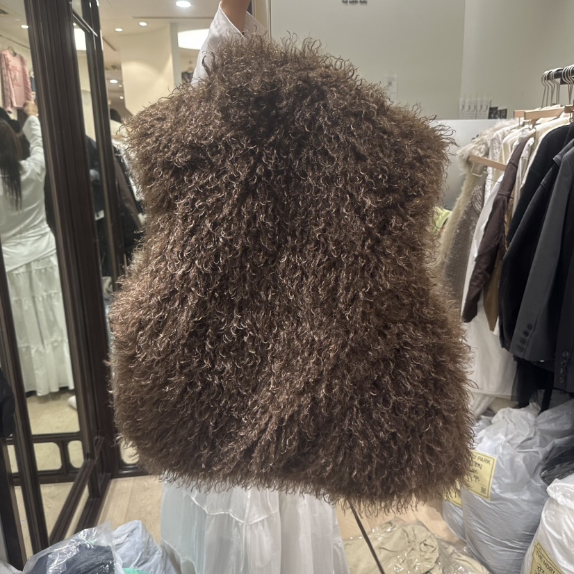 THEMORYPARK東大門㊣直郵女裝新款職業馬甲雙面抓絨里外穿鴨絨THE MORY PARK馬甲