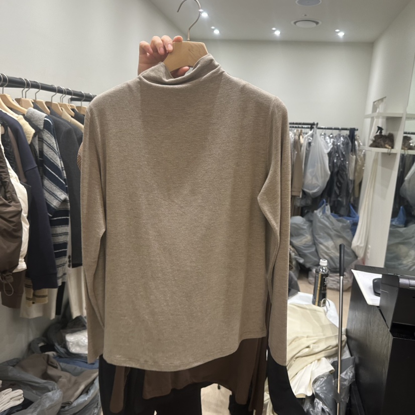 NOTTINGHAM東大門㊣代購女裝新款職業25秋冬人氣熱賣長袖T恤NOTTINGHAM長袖T恤圖色3