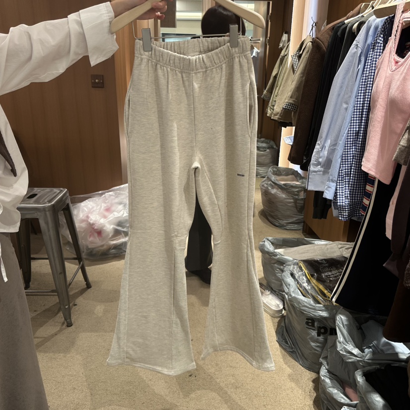 REPERTORY韓國直郵㊣女裝新品熱賣推薦時尚25秋冬休閑褲加絨REPERTORY休閑褲圖色1