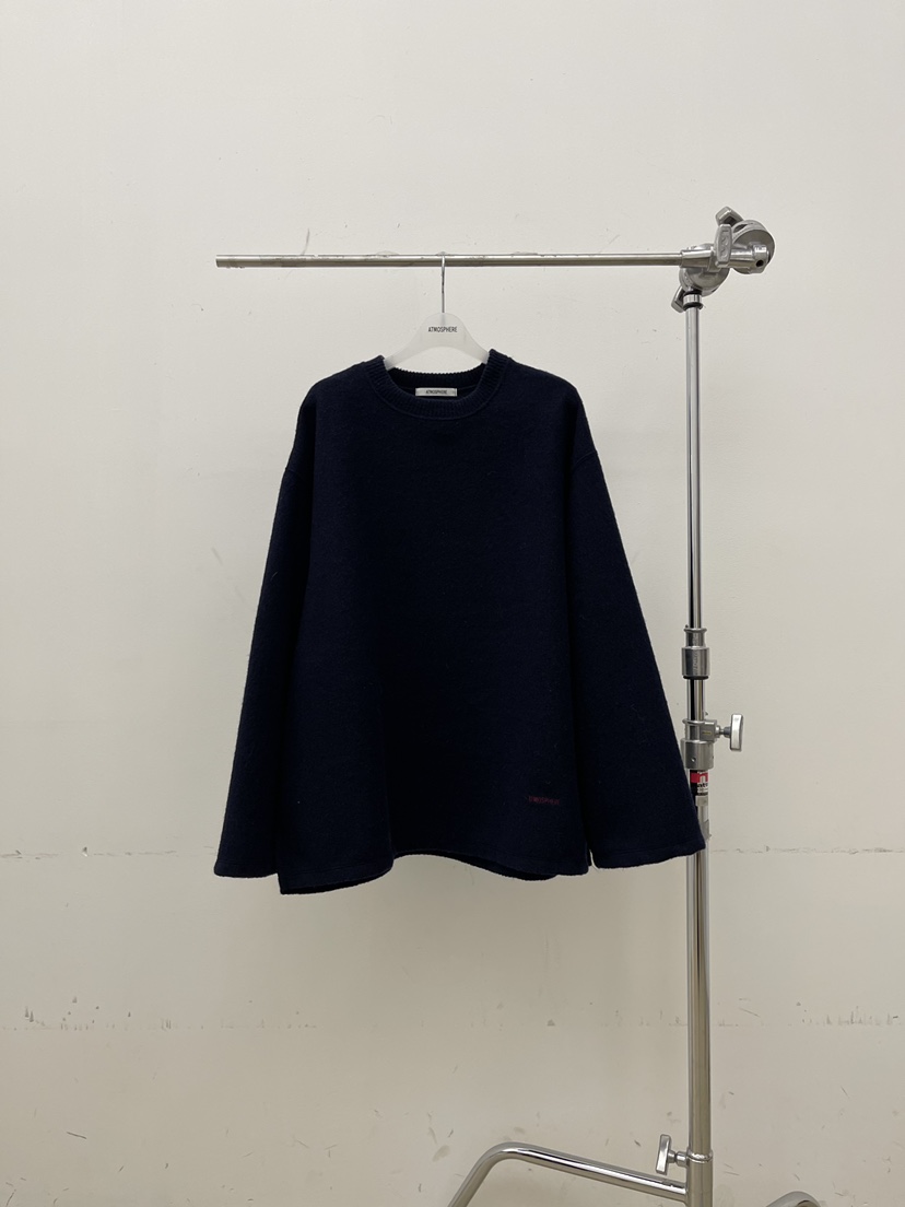 ATMOSPHERE東大門㊣直郵女裝新款25秋冬推薦休閑職業真品衛衣ATMOSPHERE/BLING衛衣圖色3藏藍