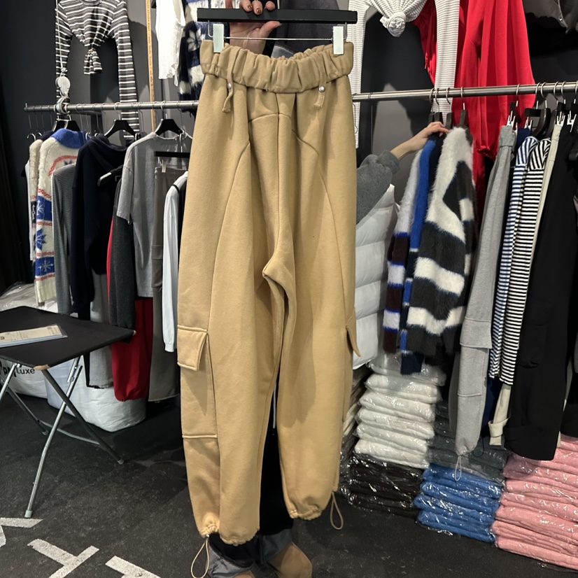 ELF-L韓國直郵㊣女裝新品職業25秋冬休閑真品推薦休閑褲加絨PROJECT ELF/ELF-L休閑褲