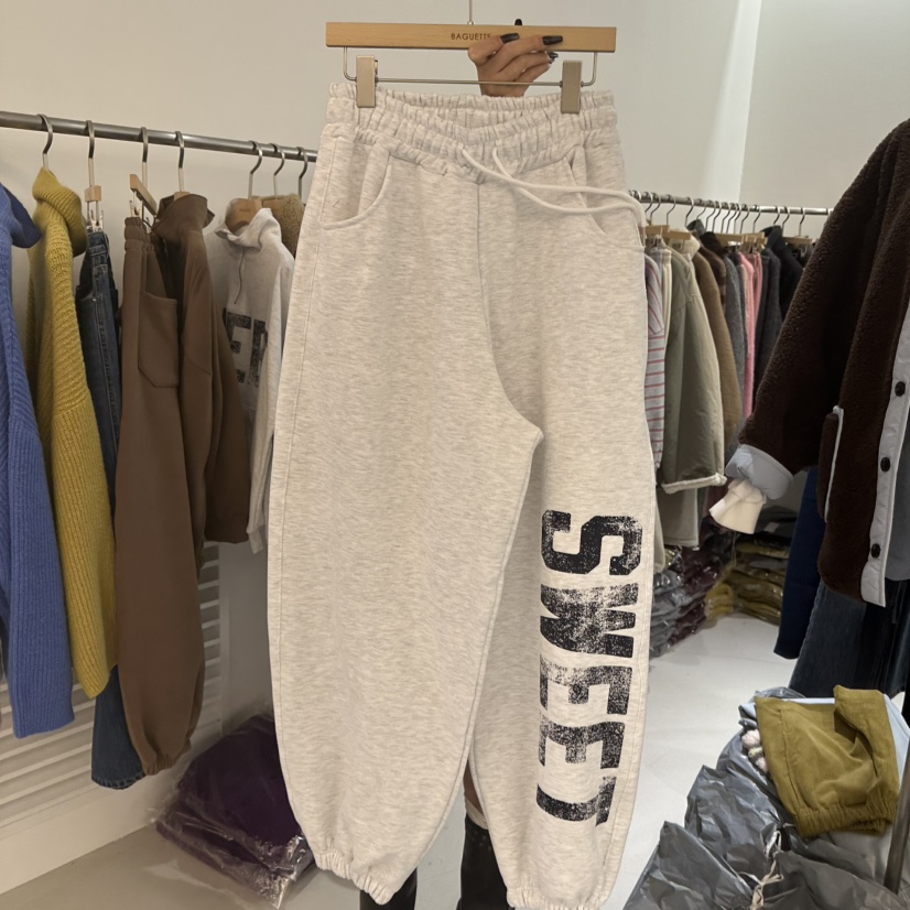 BAGUETTE-P東大門㊣實拍女裝新款休閑熱賣真品職業休閑褲加絨BAGUETTE-P休閑褲圖色3