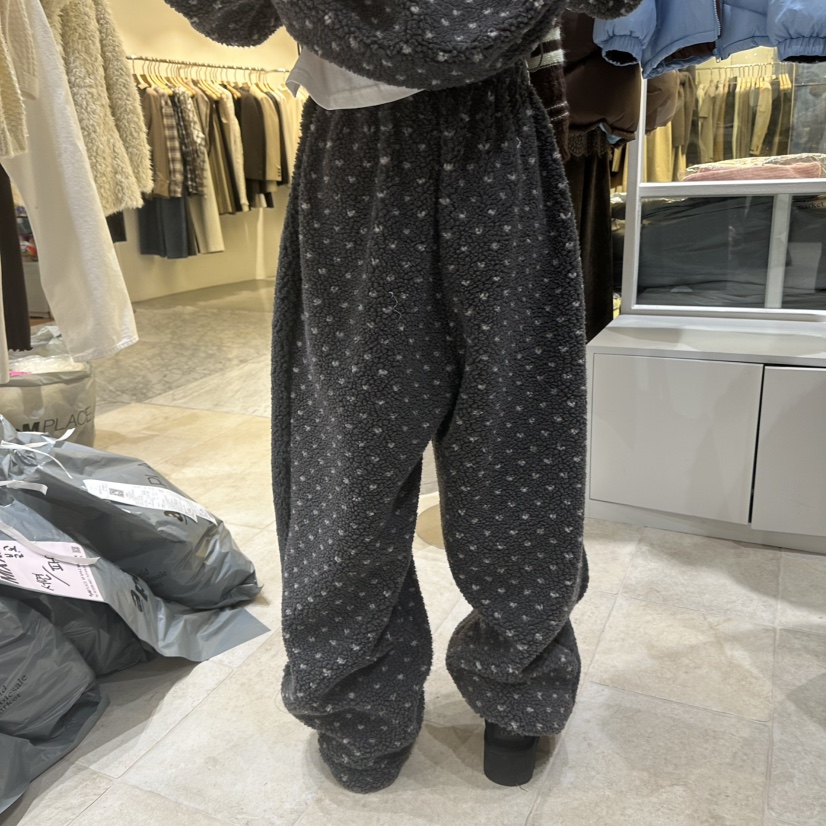 MIXXIN韓國代購㊣女士新品時尚休閑推薦25秋冬真品休閑褲絨MIXXIN休閑褲