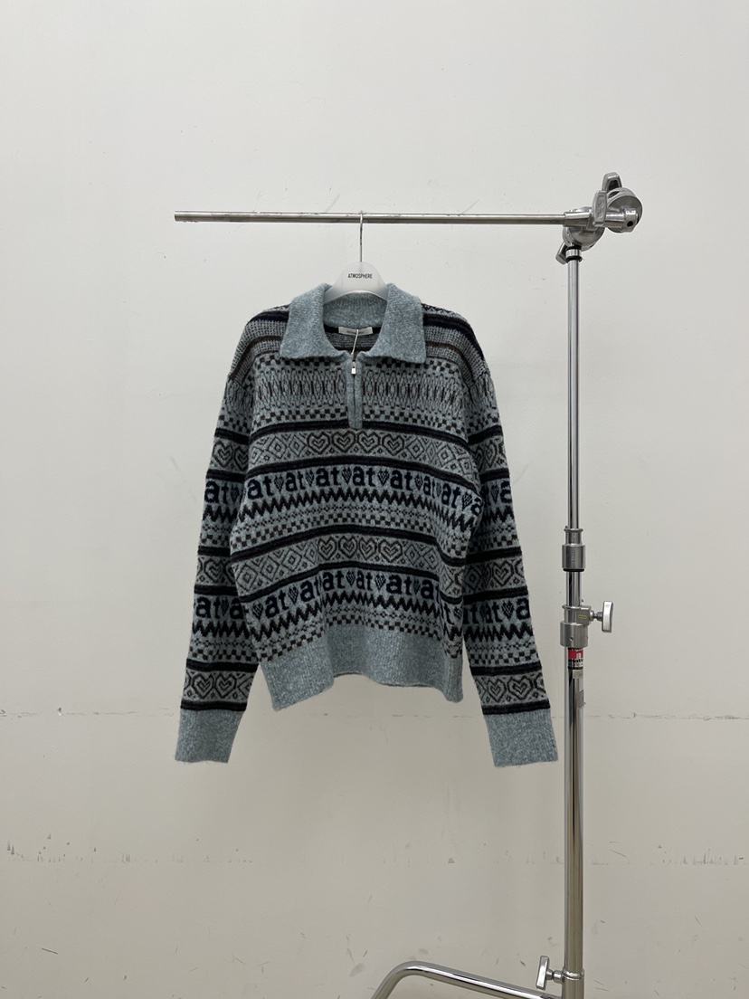 ATMOSPHERE東大門㊣實拍女裝新品職業真品推薦25秋冬針織衫ATMOSPHERE/BLING針織衫圖色3