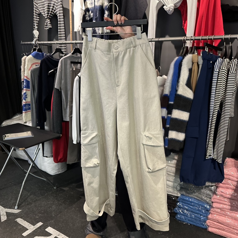 ELF-L韓國直郵㊣女士新款推薦人氣熱賣25秋冬真品職業休閑褲PROJECT ELF/ELF-L休閑褲圖色1