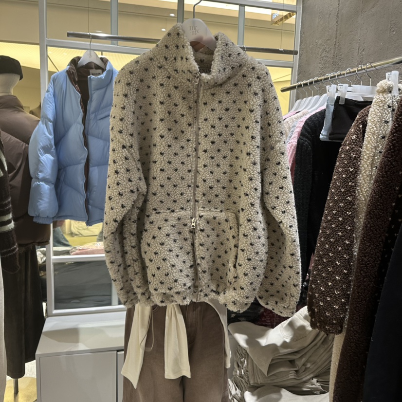 MIXXIN韓國直郵㊣女士新款休閑真品人氣職業熱賣時尚夾克絨MIXXIN夾克圖色1