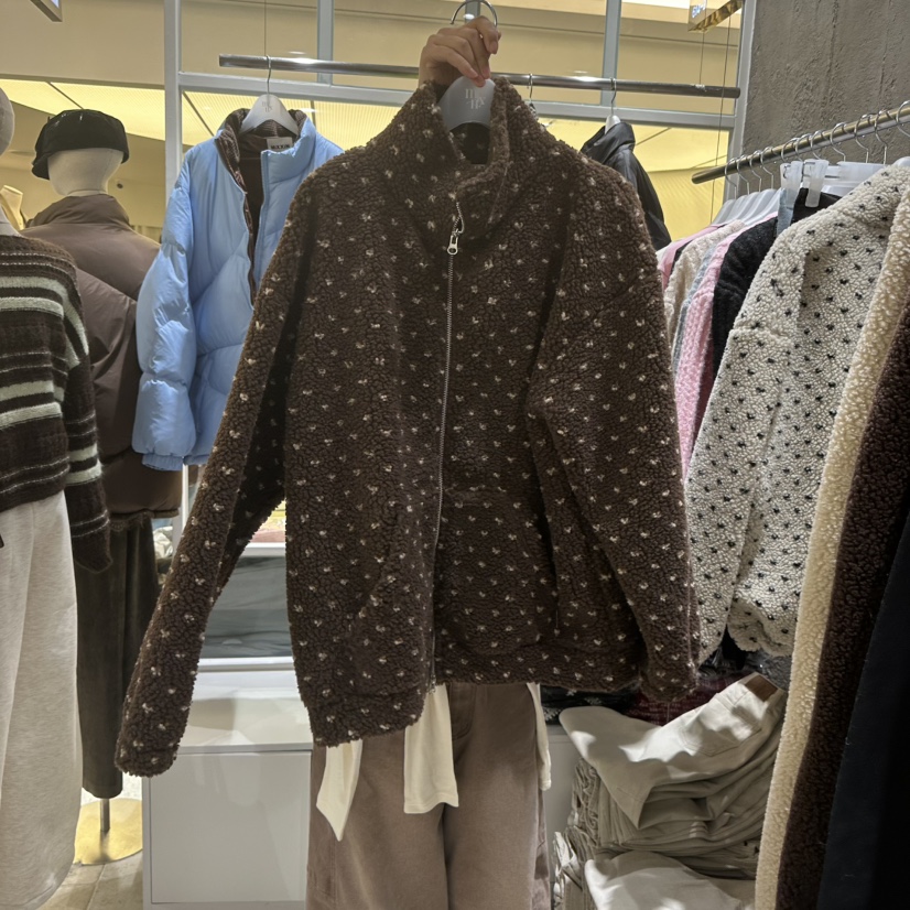 MIXXIN韓國直郵㊣女士新款休閑真品人氣職業熱賣時尚夾克絨MIXXIN夾克圖色3