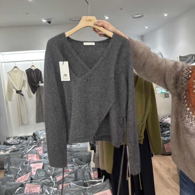 LEWIN東大門㊣代購女士新款時尚推薦熱賣人氣25秋冬針織衫浣熊LEWIN針織衫圖色3