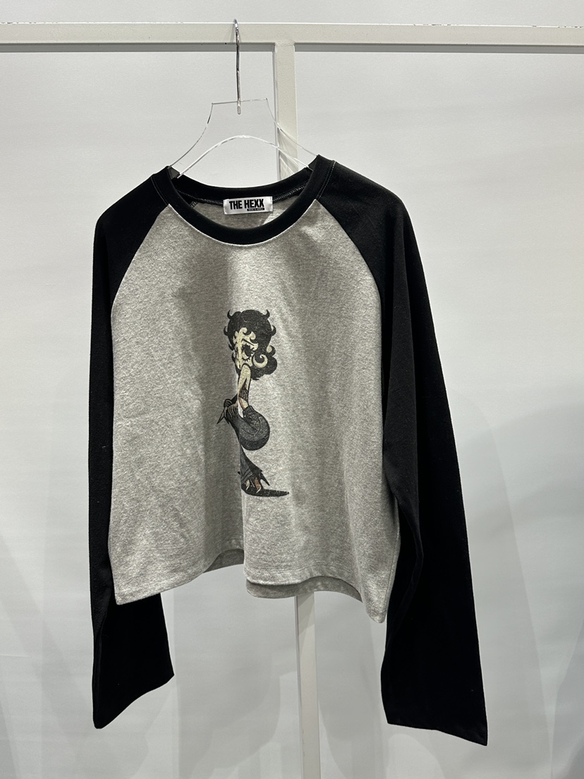 HEXX東大門㊣直郵女士新款真品職業人氣時尚推薦休閑長袖T恤THE HEXX長袖T恤圖色2