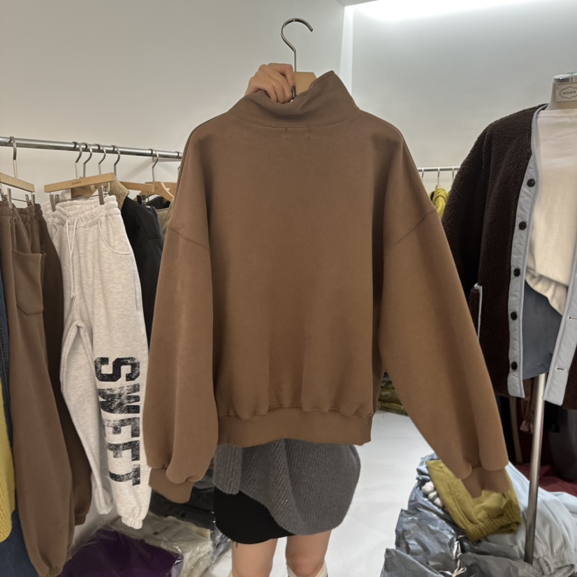 BAGUETTE-P東大門㊣直郵女士新款熱賣真品時尚衛衣拉鏈加絨BAGUETTE-P衛衣