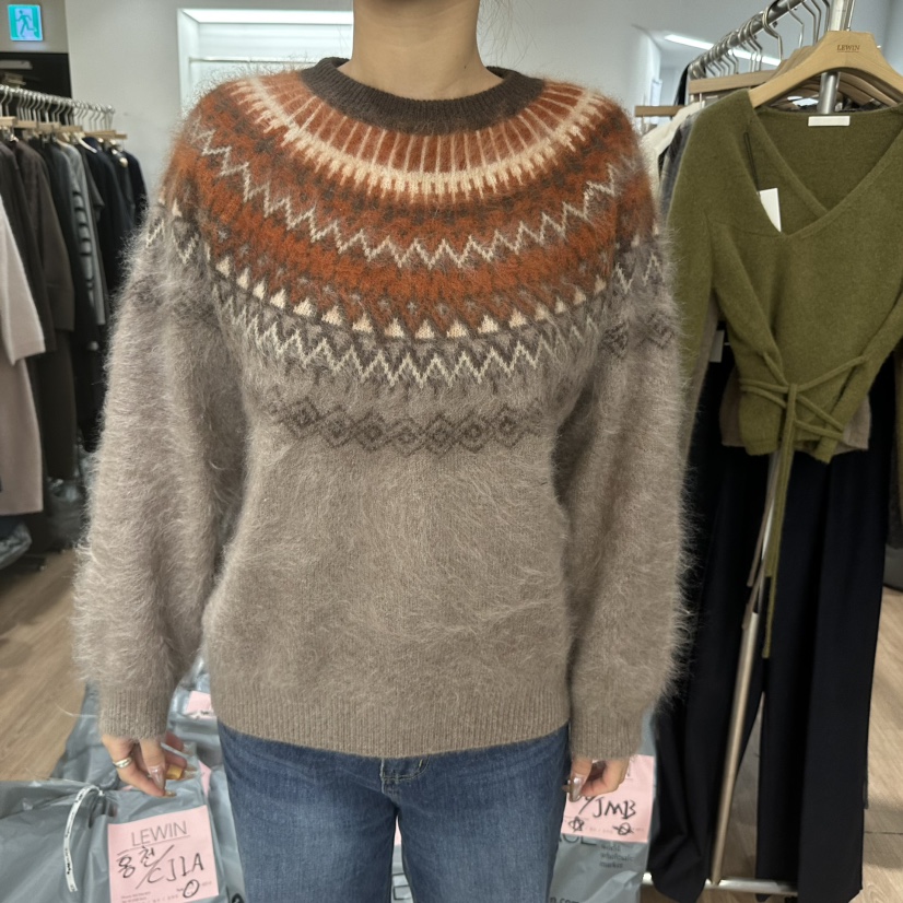 LEWIN東大門㊣實拍女士新品真品25秋冬推薦休閑熱賣針織衫羊毛LEWIN針織衫圖色1