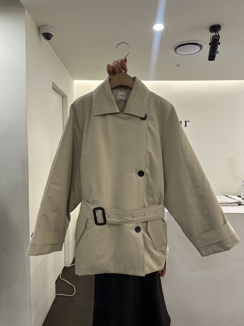 YOUR-P東大門㊣直郵女士新品25秋冬真品推薦時尚夾克含腰帶YOUR-P夾克圖色1