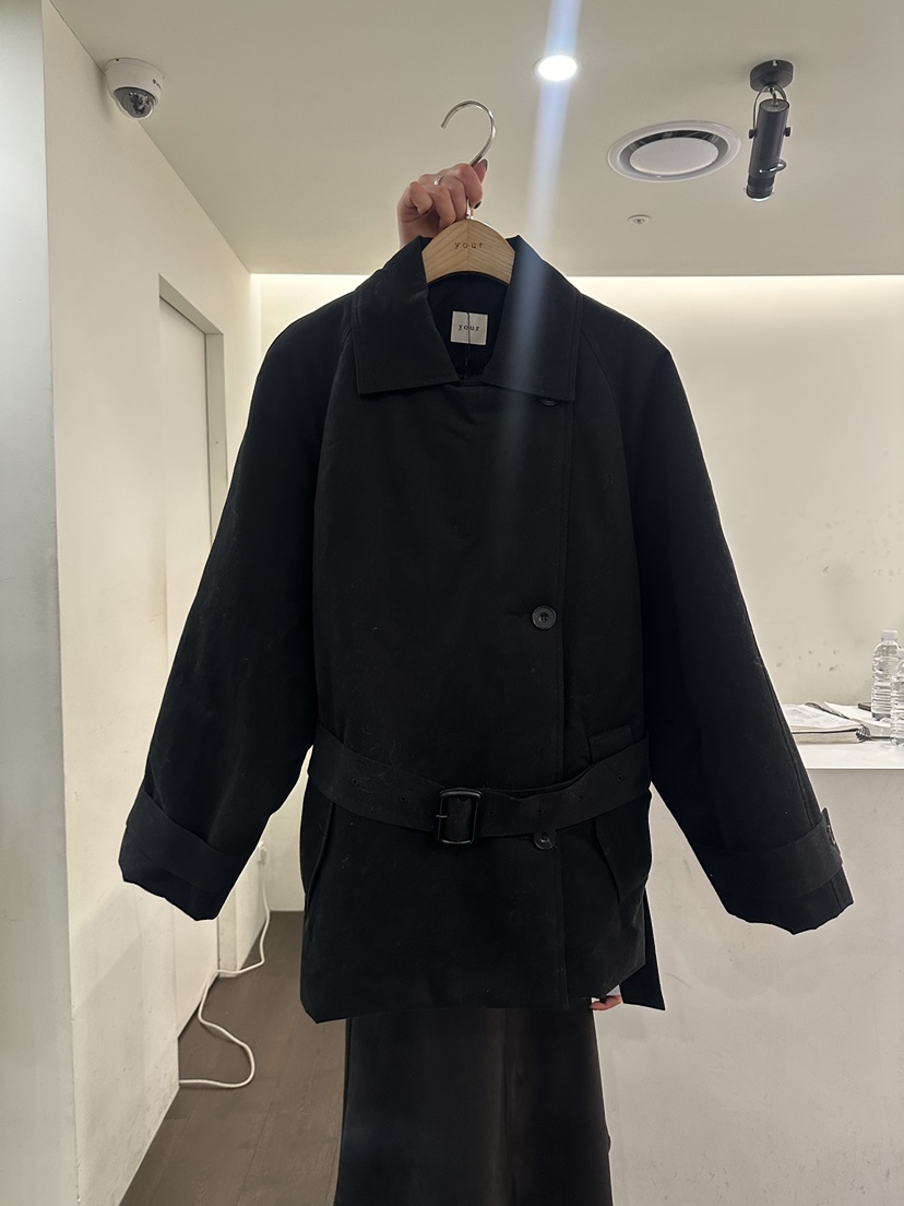 YOUR-P東大門㊣直郵女士新品25秋冬真品推薦時尚夾克含腰帶YOUR-P夾克圖色2