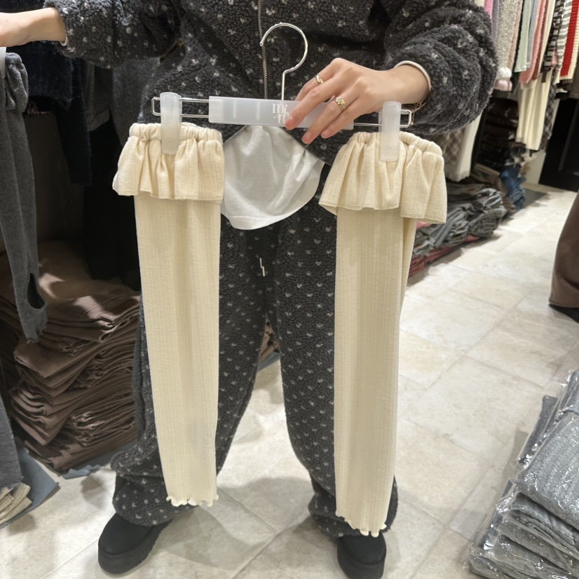 MIXXIN韓國代購㊣女士新品休閑熱賣時尚推薦人氣襪子荷葉邊MIXXIN襪子圖色1