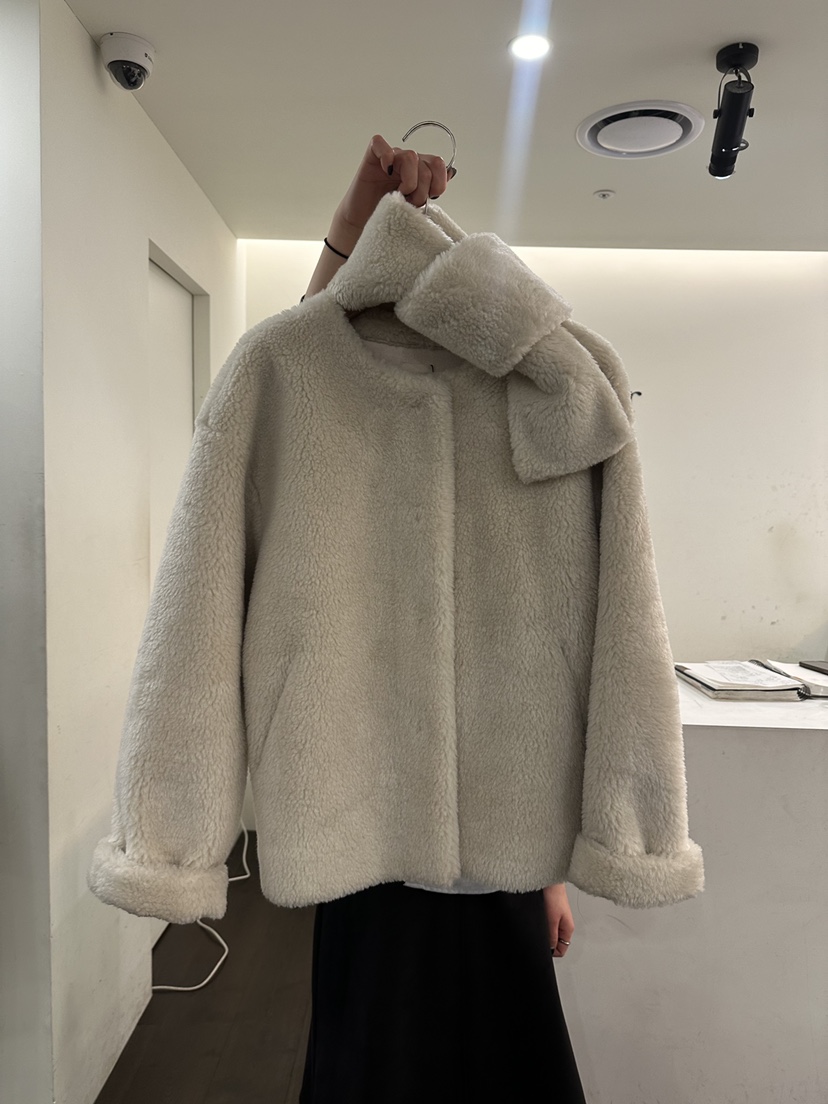 YOUR-P東大門㊣實拍女裝新品人氣熱賣推薦真品短款大衣含圍巾YOUR-P短款大衣圖色1