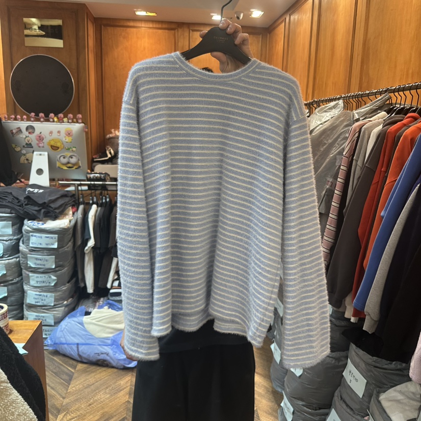 GARMENT-P韓國直郵㊣女裝新品職業真品25秋冬休閑熱賣長袖T恤GARMENT長袖T恤圖色1淺藍色