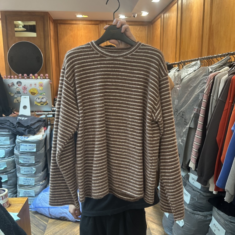 GARMENT-P韓國直郵㊣女裝新品職業真品25秋冬休閑熱賣長袖T恤GARMENT長袖T恤圖色3棕色