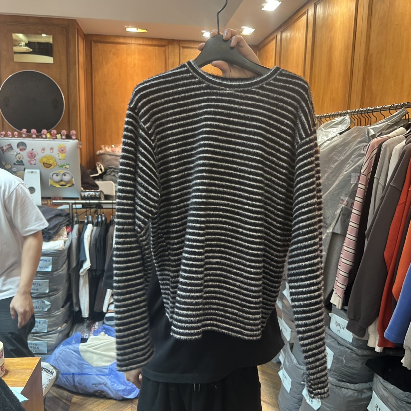 GARMENT-P韓國直郵㊣女裝新品職業真品25秋冬休閑熱賣長袖T恤GARMENT長袖T恤圖色5黑色