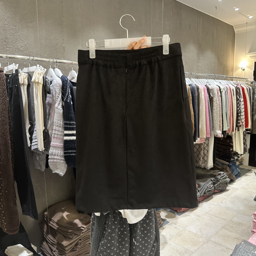 MIXXIN東大門㊣代購女裝新款真品推薦休閑半身裙中短裙麂皮MIXXIN半身裙/中短裙