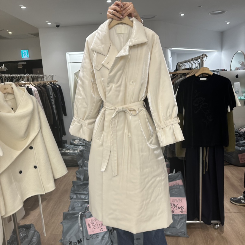 LEWIN東大門㊣代購女士新品職業推薦時尚人氣休閑真品長款風衣LEWIN長款風衣圖色1