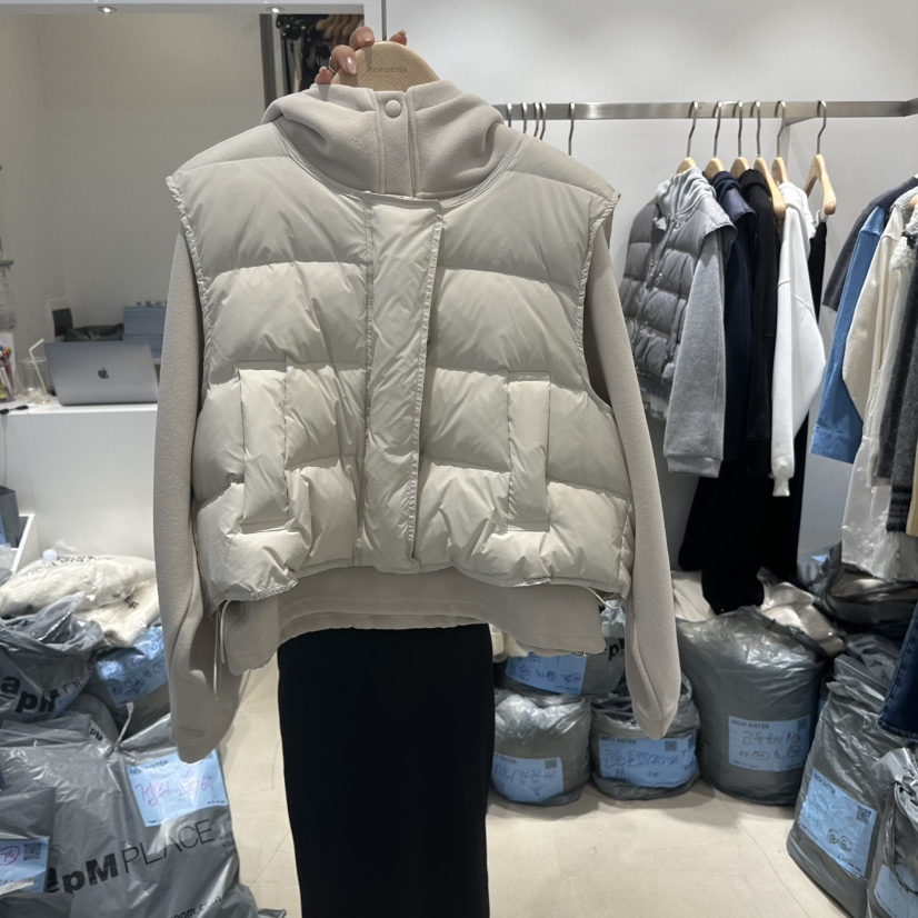 RICH SISTER東大門㊣實拍女士新款25秋冬職業套裝兩件套鴨絨RICH SISTER套裝圖色1