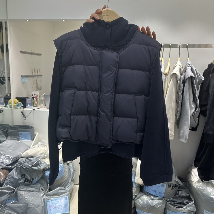 RICH SISTER東大門㊣實拍女士新款25秋冬職業套裝兩件套鴨絨RICH SISTER套裝圖色3