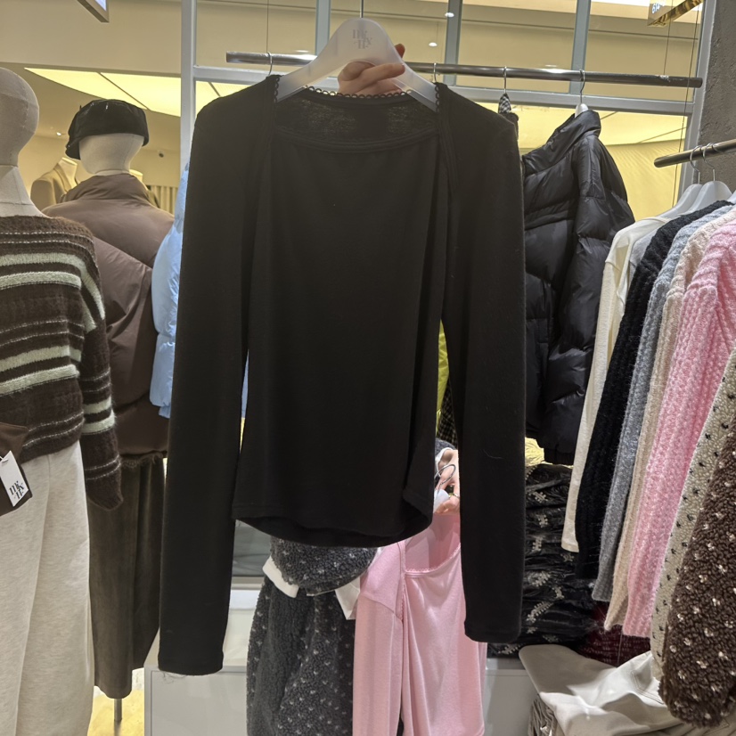 MIXXIN東大門㊣實拍女士新款休閑25秋冬推薦熱賣長袖T恤安哥拉MIXXIN長袖T恤圖色4