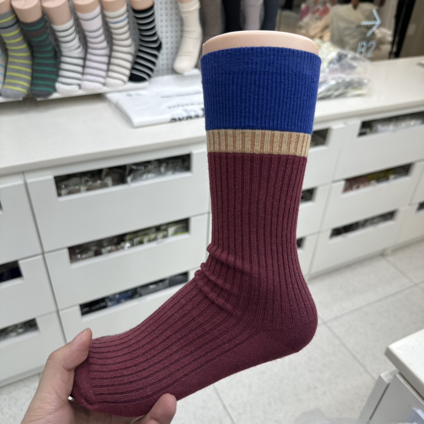 AILEEN東大門㊣直郵女裝新品25秋冬休閑職業真品時尚人氣襪子LEJUNEV襪子圖色5