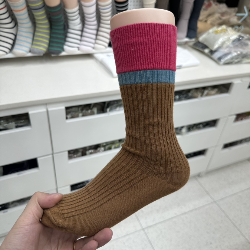 AILEEN東大門㊣直郵女裝新品25秋冬休閑職業真品時尚人氣襪子LEJUNEV襪子圖色6