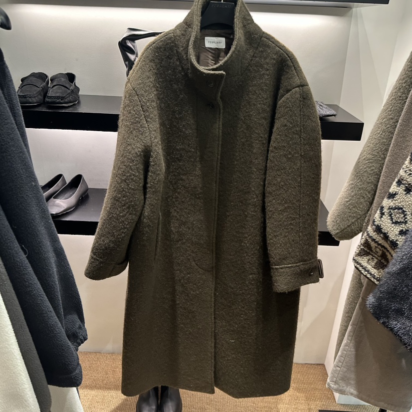 FEBRUARY 11東大門㊣直郵女裝新款25秋冬職業時尚中長款大衣FEBRUARY 11中長款大衣圖色1