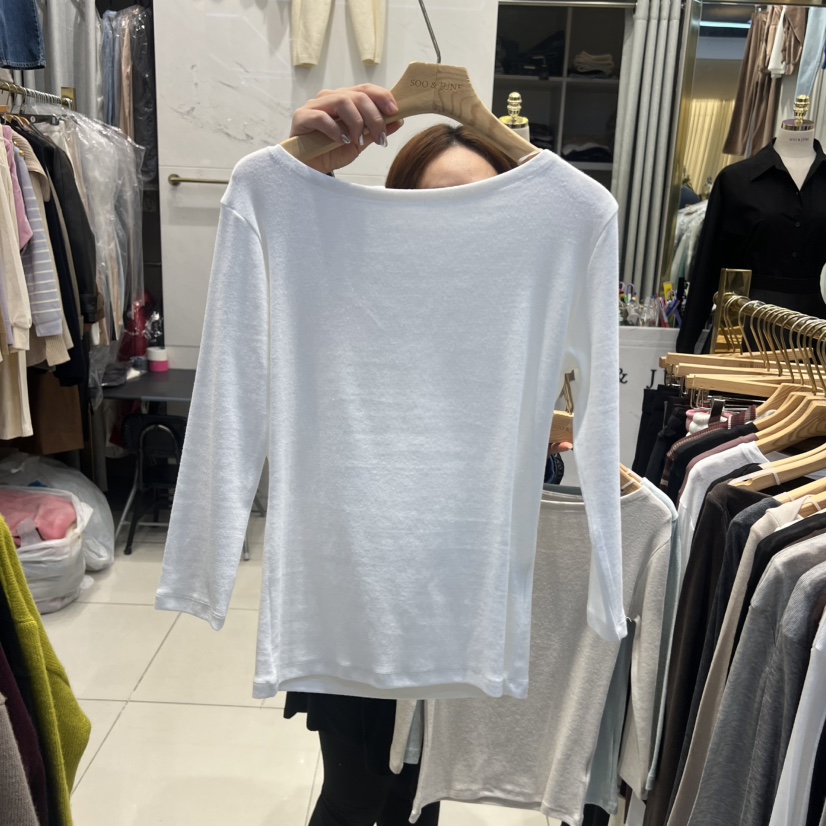 SOO JUNE東大門㊣直郵女士新款休閑熱賣25秋冬職業長袖T恤SOO JUNE長袖T恤圖色1