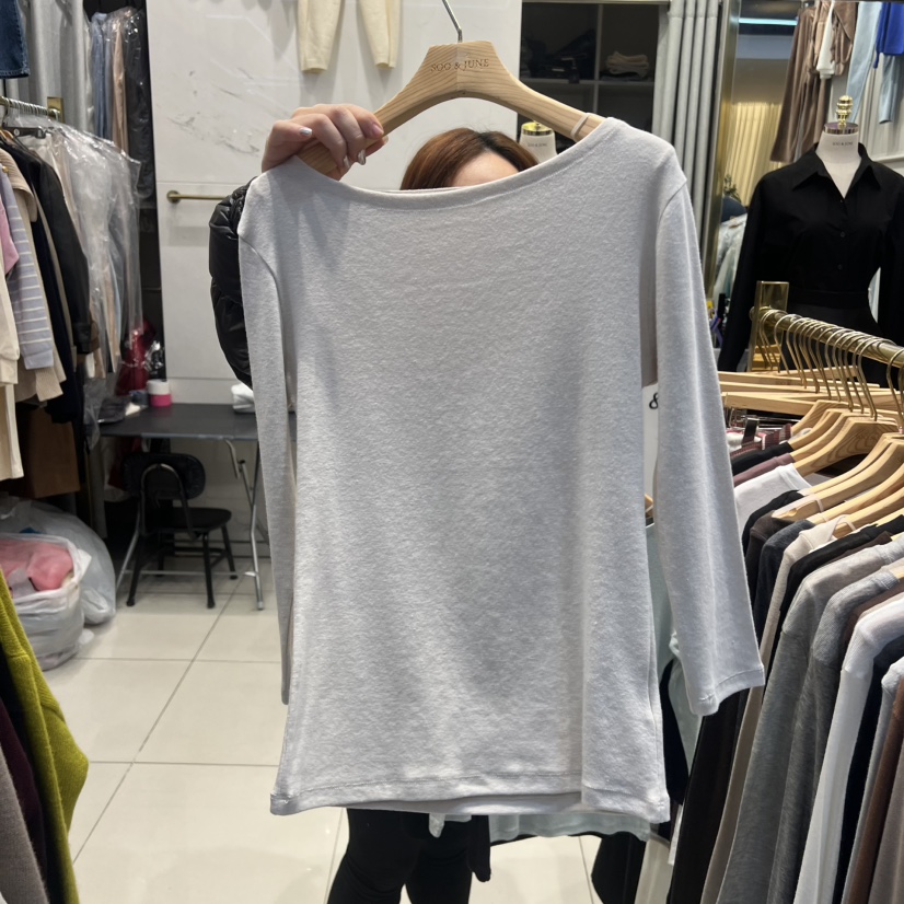 SOO JUNE東大門㊣直郵女士新款休閑熱賣25秋冬職業長袖T恤SOO JUNE長袖T恤圖色4