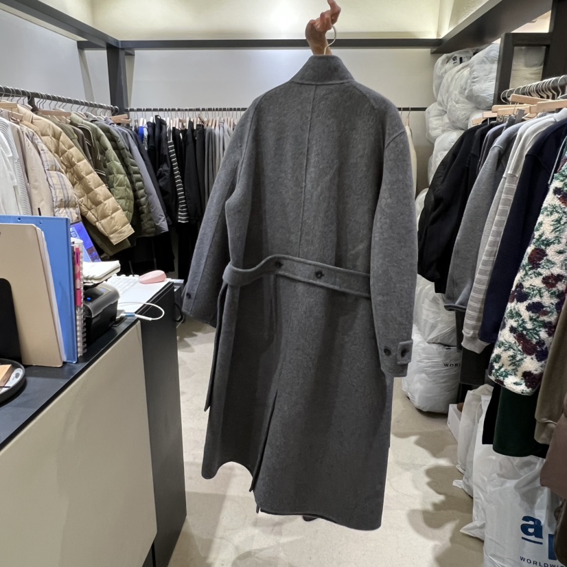 SELF SERVICE韓國直郵㊣女裝新品推薦25秋冬熱賣中長款大衣SELF SERVICE中長款大衣