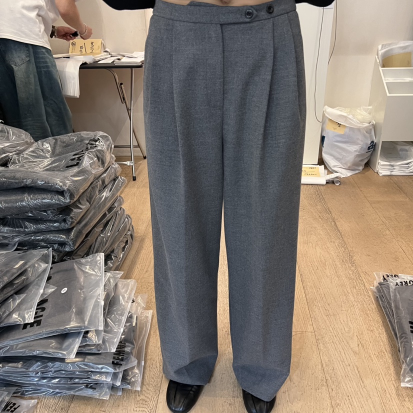 LA MAGIE FEMME東大門㊣代購女士新款人氣職業真品休閑褲Lamagie Femme休閑褲圖色1