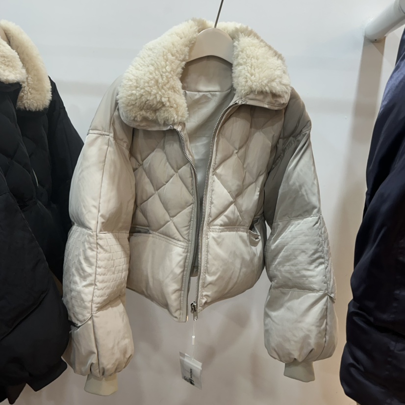 AIME HOPE MAKE韓國直郵㊣女士新款25秋冬短款羽絨服連帽AIME HOPE MAKE短款羽絨服圖色1