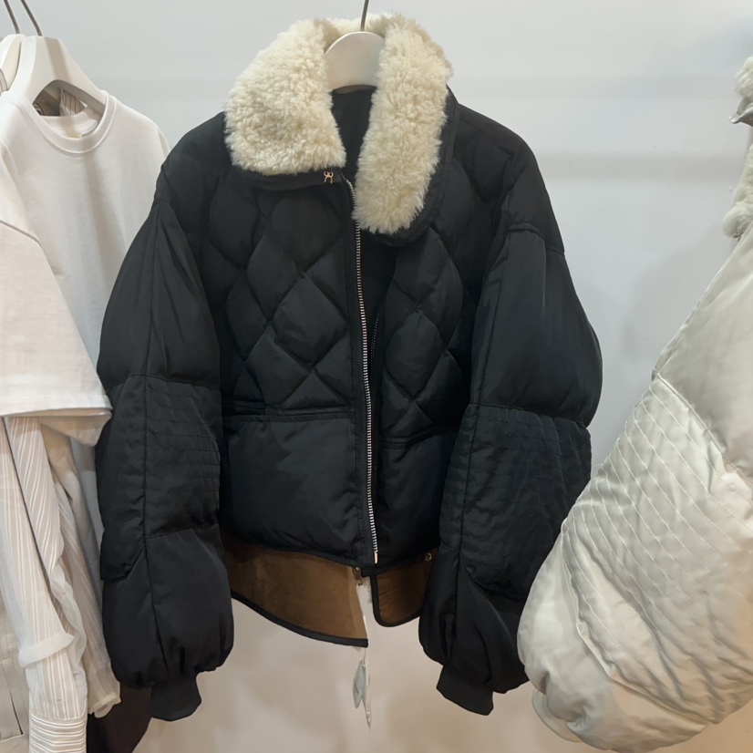 AIME HOPE MAKE韓國直郵㊣女士新款25秋冬短款羽絨服連帽AIME HOPE MAKE短款羽絨服圖色2