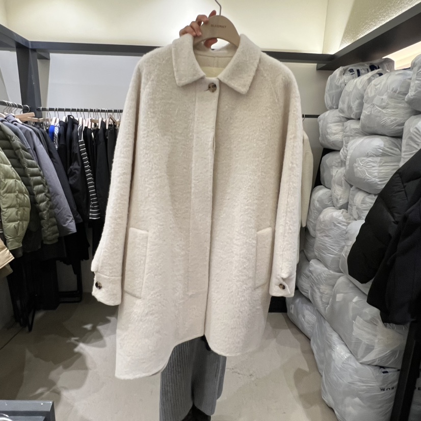 SELF SERVICE東大門㊣直郵女裝新款25秋冬休閑職業中長款大衣SELF SERVICE中長款大衣圖色1