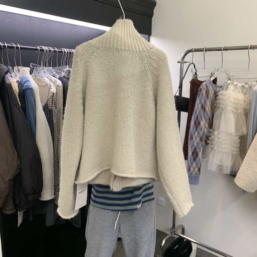 MORE THAN YESTERDAY/LOVE YOU SO MUCH韓國代購㊣女士新品25秋冬針織衫高領LYSM/MORE THAN YESTERDAY針織衫