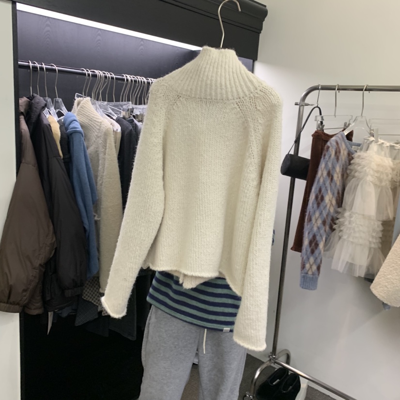 MORE THAN YESTERDAY/LOVE YOU SO MUCH韓國代購㊣女士新品25秋冬針織衫高領LYSM/MORE THAN YESTERDAY針織衫